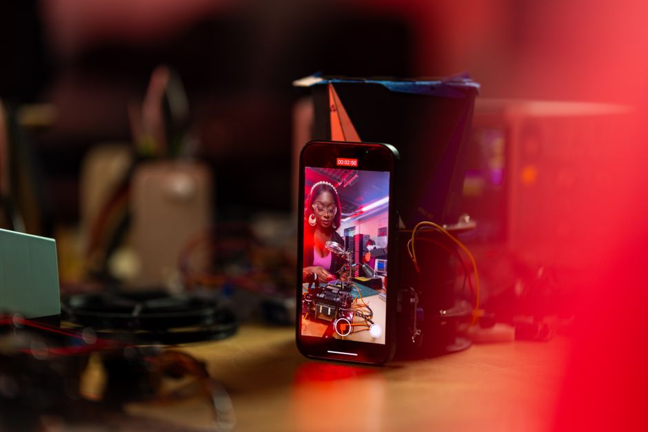 A creator's smartphone screen showing an updated aesthetic TikTok profile name styled with custom unicode fonts
