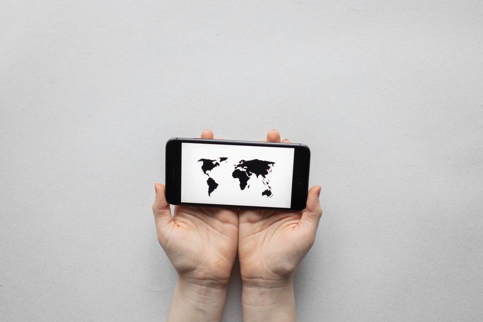 A digital world map showing TikTok connection nodes highlighting regional content distribution