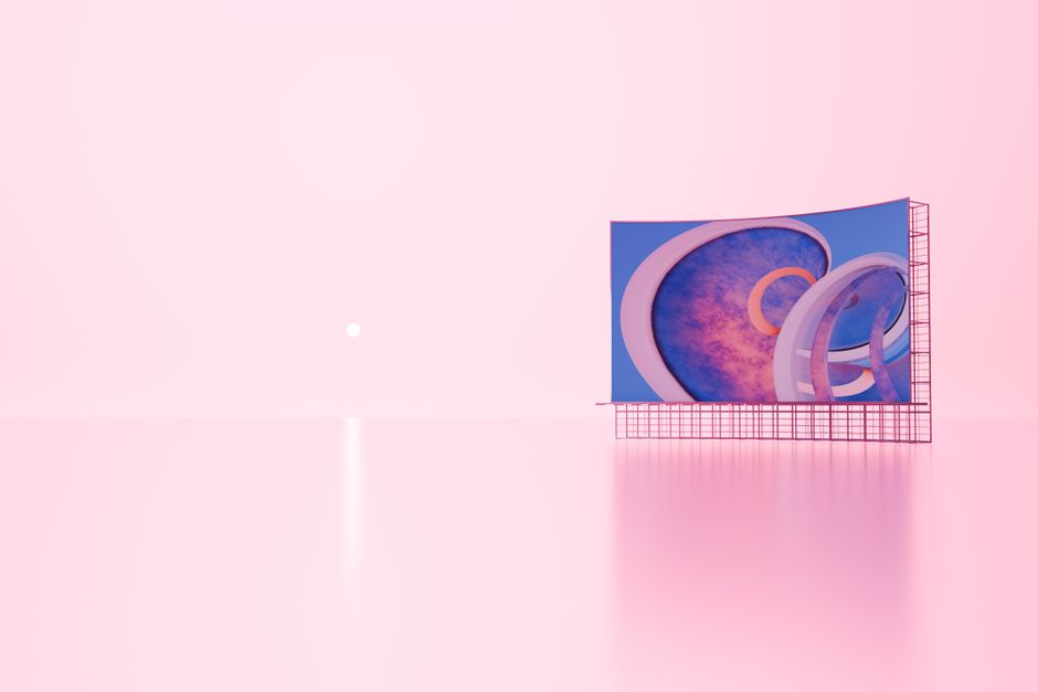 Retro futuristic computer screen showing early 2000s digital aesthetic and chat handles