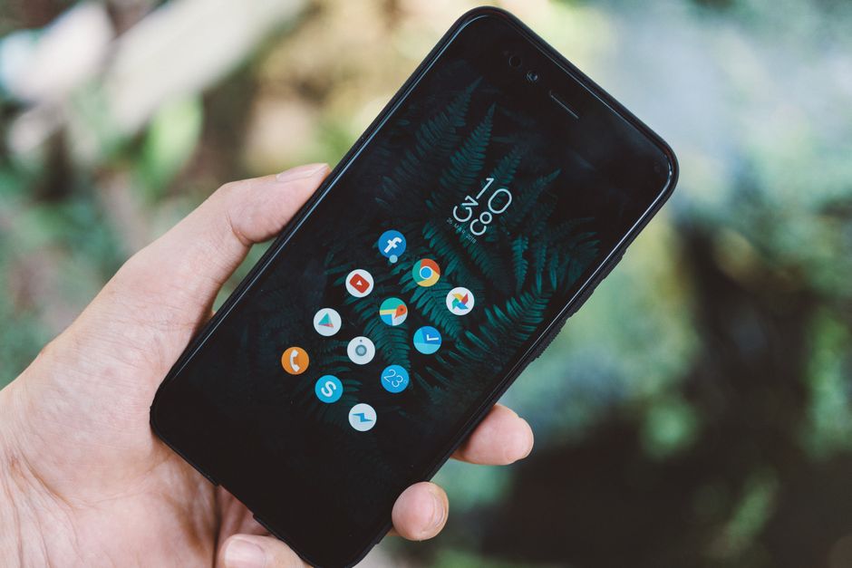 Smartphone interface displaying social media username settings and search bar