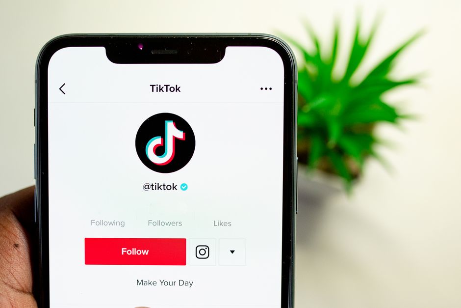 TikTok profile interface displaying an edit account handle with aesthetic typography